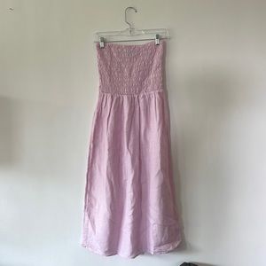 J Crew Pink Strapless Dress